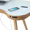 Jual San Francisco Smart Desk Oak / White - with Speaker and Fast Phone Charging PC711