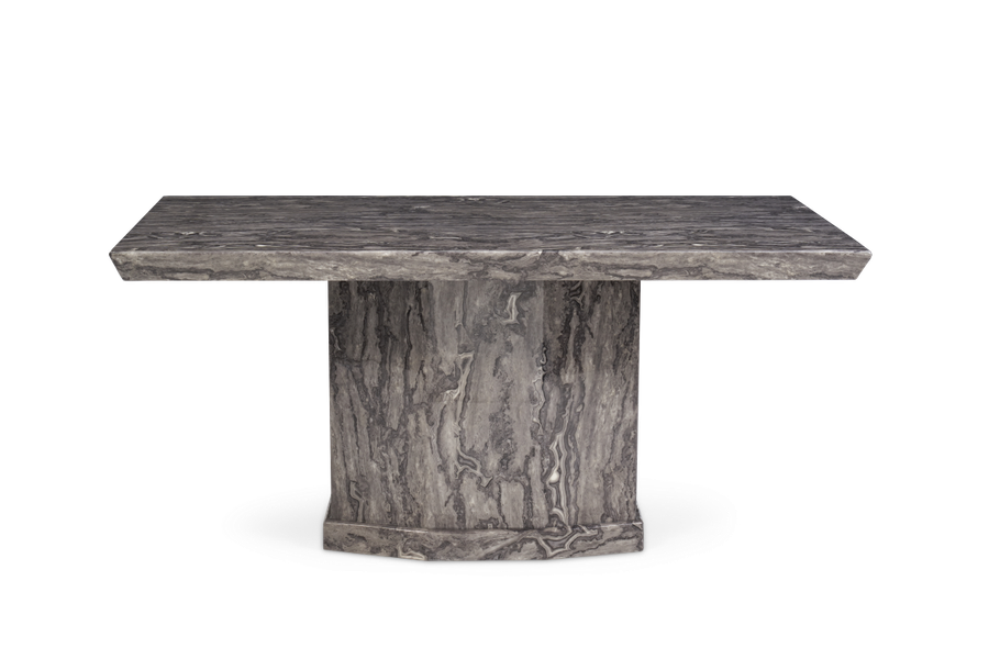 Como 200cm Grey Marble Dining Table