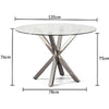 Remus Round Glass Dining Table 135cm