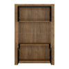 Axton Morris 2 Door Display Cabinet in Lefkas Oak With Matt Black Fronts