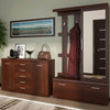 Axton Pelham 2 Door 5 Drawer Sideboard In Dark Mahogany Melamine