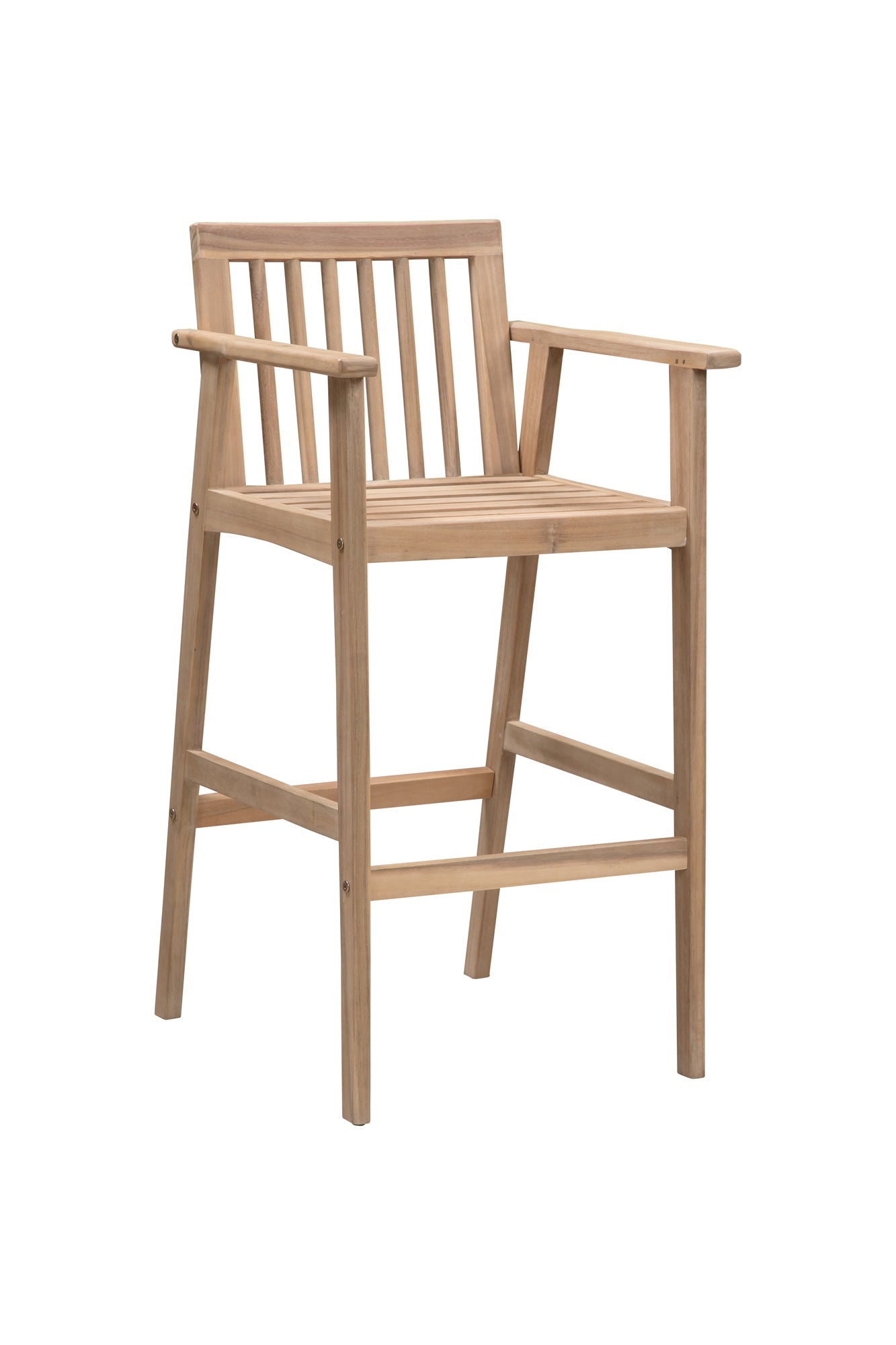 Winslow Acacia Outdoor Bar Table Set with 4 Chairs