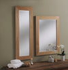 Yearn Rectangular Solid Oak Mirror