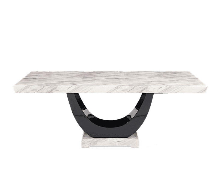 Rivilino 170cm Cream Marble Dining Table
