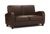 Julian Bowen Vivo 2 Seater Sofa in Chestnut Faux Leather