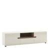 Axton Norwood Living Wide TV Unit In White With A Truffle Oak Trim