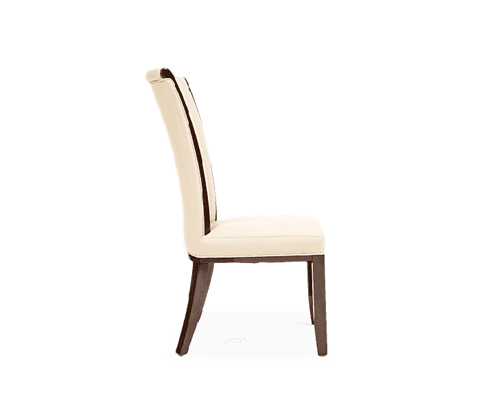 Almeria Cream Leather Dining Chair (Pairs)