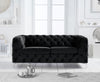 Alegra Black Velvet 2 Seater Sofa