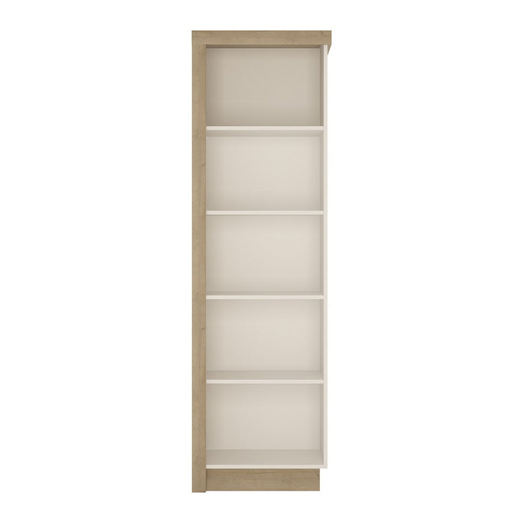 Axton Woodlawn Bookcase (RH) In Riviera Oak/White High Gloss