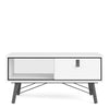 Axton Longwood Coffee Table With 1 Drawer In Matt White