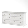 Axton Westchester Chest of 8 Drawers In White