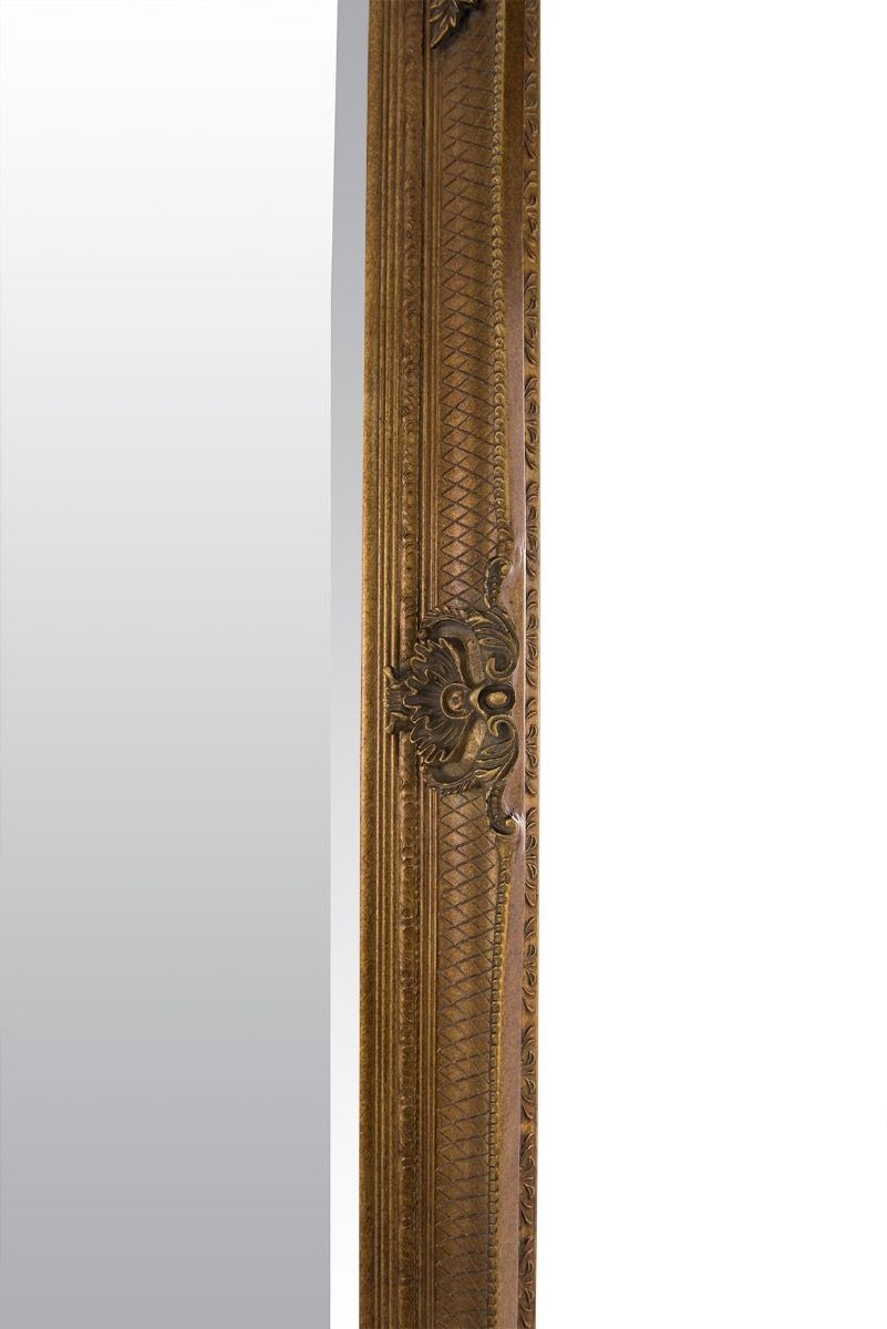 Carrington Gold Baroque Ornate Flourish Large Wall Mirror 110 x 79 CM