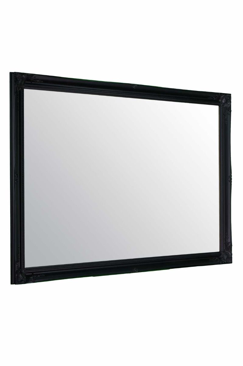 Carrington Baroque Black Shabby Chic Design Leaner Mirror 167 x 106 CM