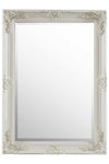 Carrington Cream Baroque Ornate Flourish Large Wall Mirror 110 x 79 CM