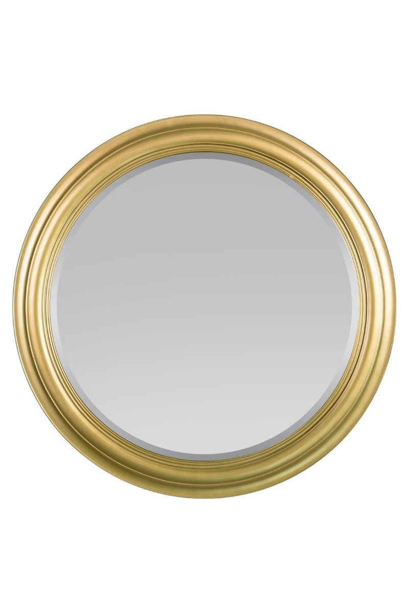 Melbury Gold Elegant Modern Bevelled Round Mirror 96 x 96 CM