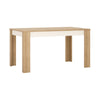 Axton Woodlawn Medium extending dining table 140/180 cm + 6 Milan High Back Chair Black