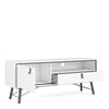 Axton Longwood TV-Unit 1 Door + 1 Drawer In Matt White