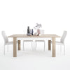 Axton Woodlawn Large Extending Dining Table 160/200 cm + 6 Milan High Back Chair White