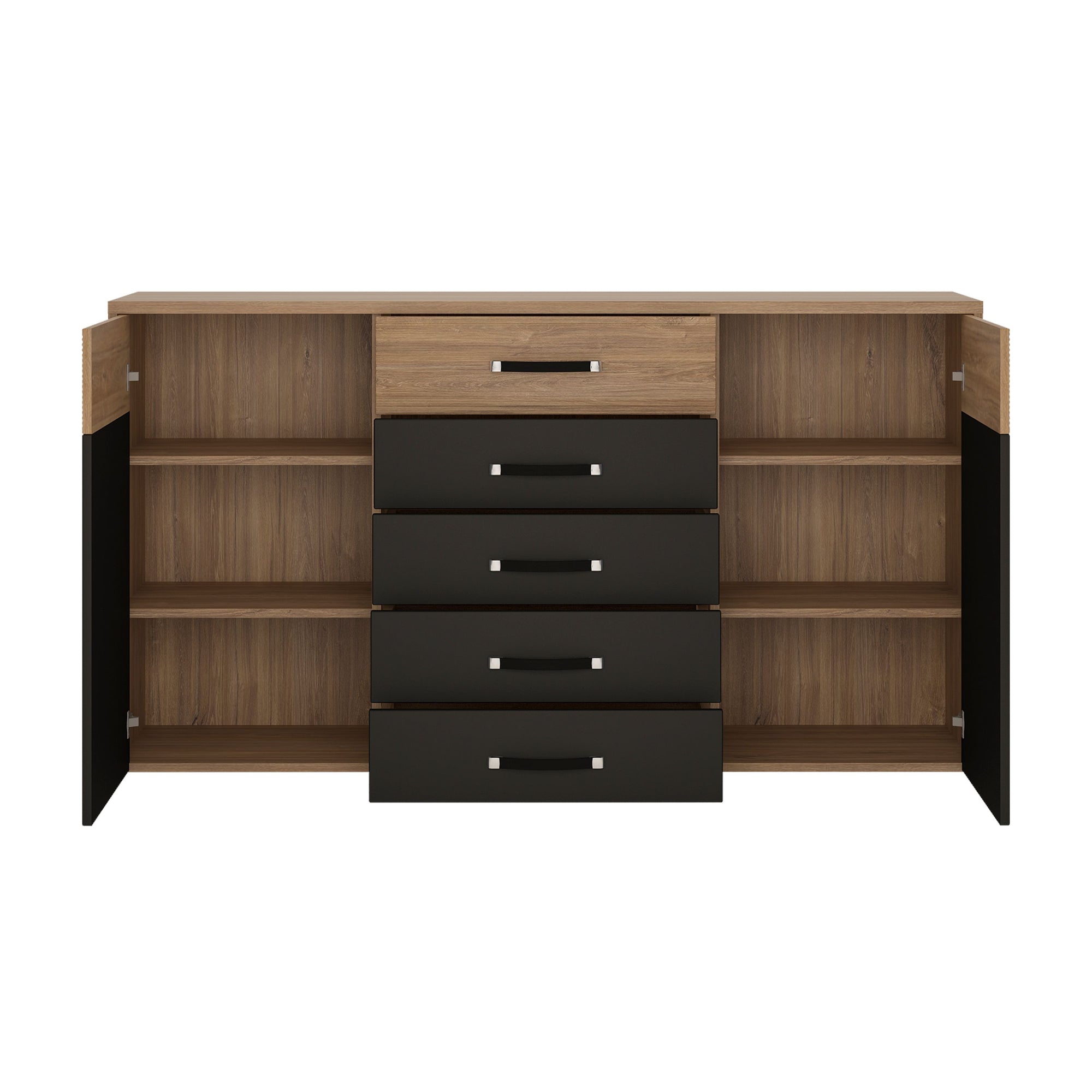 Axton Harding 2 Door 5 Drawer Wide Cupboard