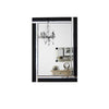 Carrington Black All Glass Mirror 70 x 100 mirror CM 