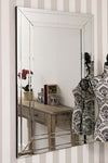 Carrington All Glass Modern Bevelled Large Dress Mirror 120 x 80 CM