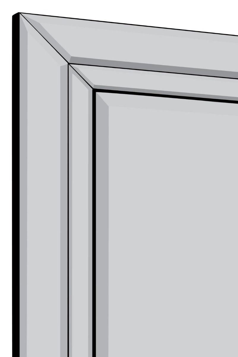 Carrington Double Bevel Large Modern Venetian Cheval Free Standing Mirror 5Ft X 1Ft3 (150 X 40cm)