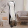 Carrington Triple Bevel Large Venetian Cheval Free Standing Black And Mirror 5Ft X 1Ft3 (150 X 40cm)