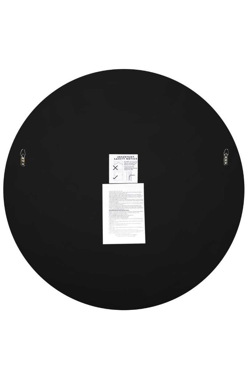 Carrington All Glass Bevelled Classic Design Round Mirror 90 x 90CM